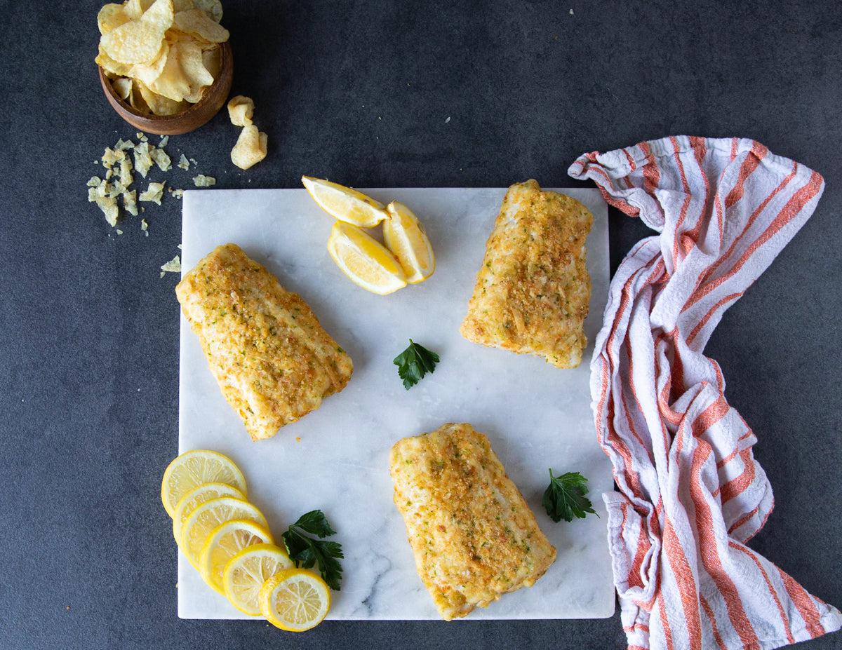 POTATO CRUSTED COD FILLETS FROZEN (6-8oz)