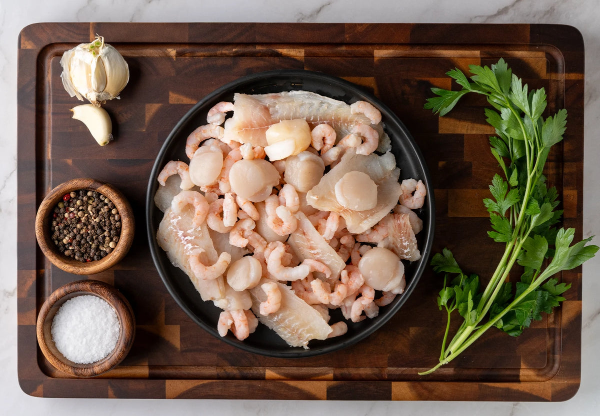 SEAFOOD MIX FROZEN (2LB)