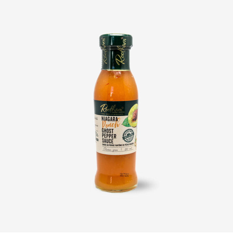 Rootham Gourmet Preserves Niagara Peach Ghost Pepper Sauce(250ML)