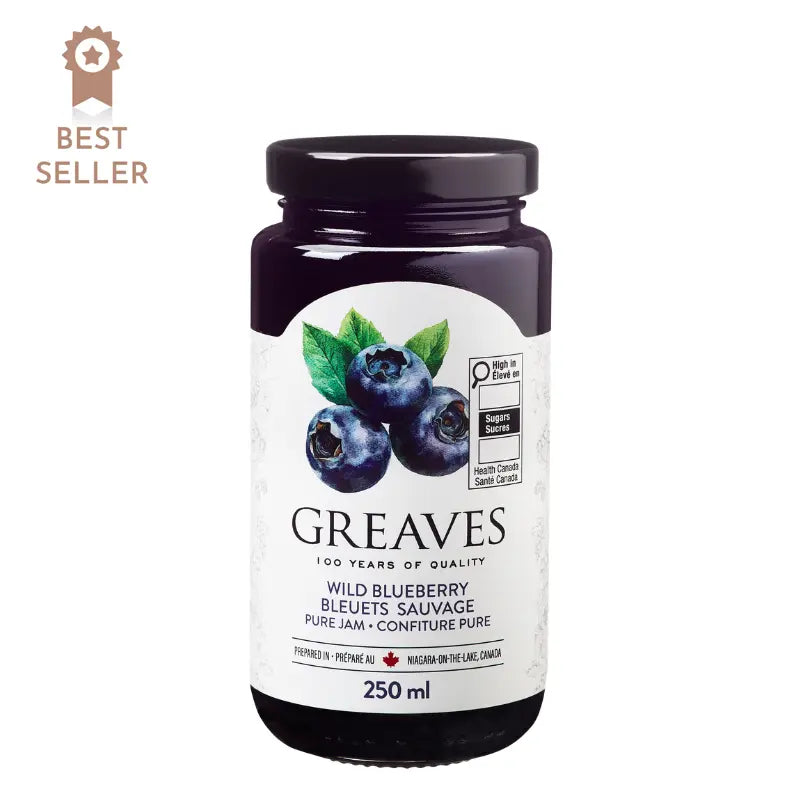 Greaves Blueberry Jam (250ml)