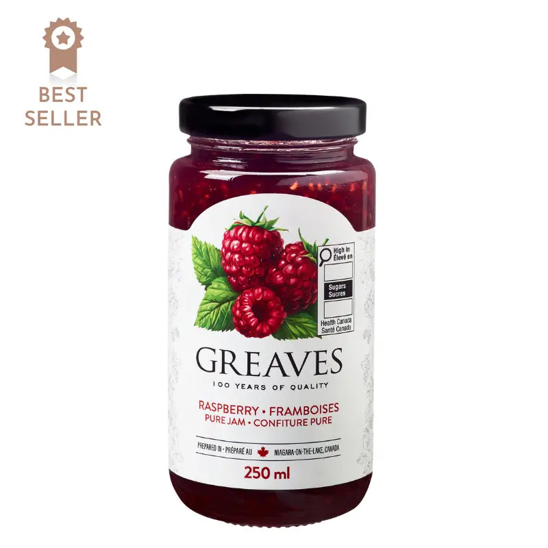 Greaves Raspberry Jam (250ml)