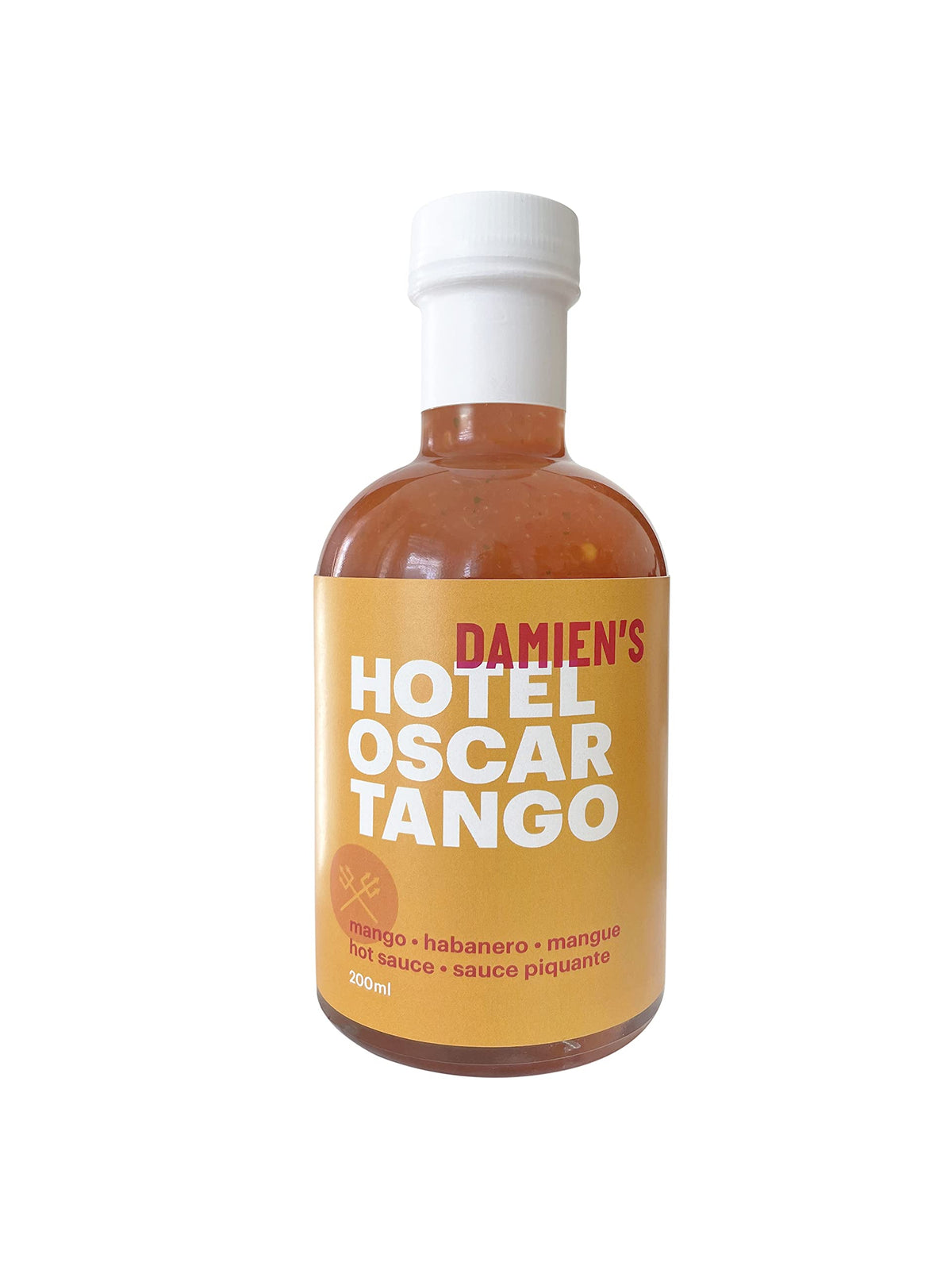 Damien's Hotel Oscar Tango Gourmet Habanero Hot Sauce (200mL)