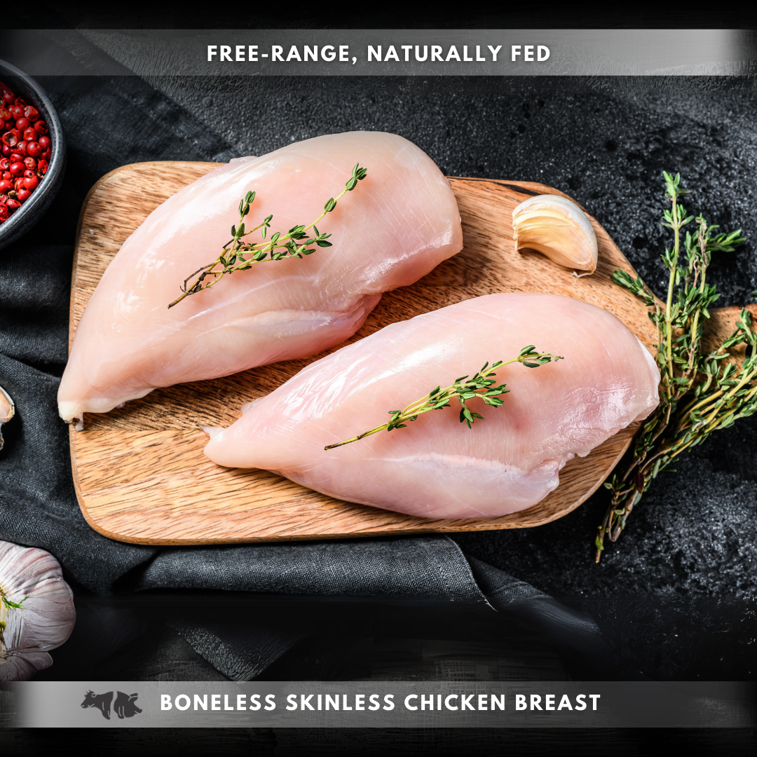 FRESH BONELESS SKINLESS CHICKEN BREAST (8-10oz)