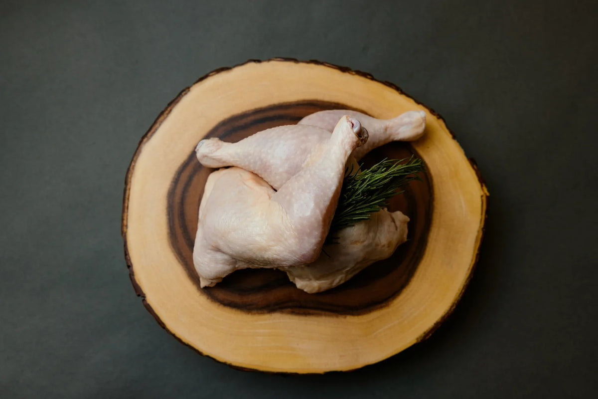 FRESH CHICKEN LEGS BACK ATTACHED