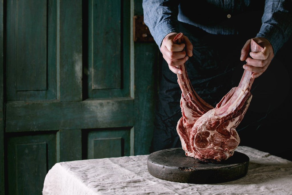 AAA B.ANGUS DRY AGED TOMAHAWK STEAK (40-48oz)